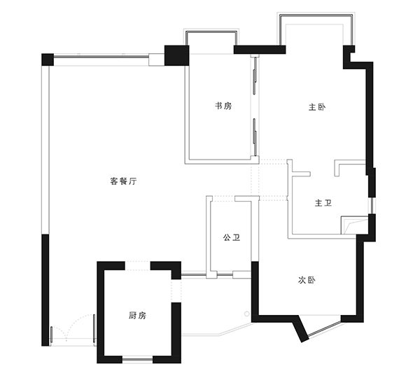 爆改三居室 讓生活染上蔚藍(lán)色的浪漫氣息