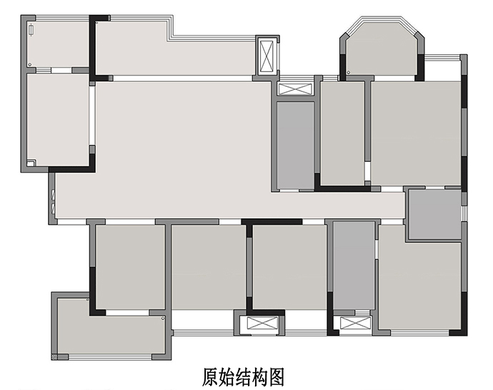 成都大晶裝飾|176㎡現(xiàn)代風(fēng)四室兩廳裝修案例 爆改客廳 內(nèi)置陽臺(tái) 靈動(dòng)舒適