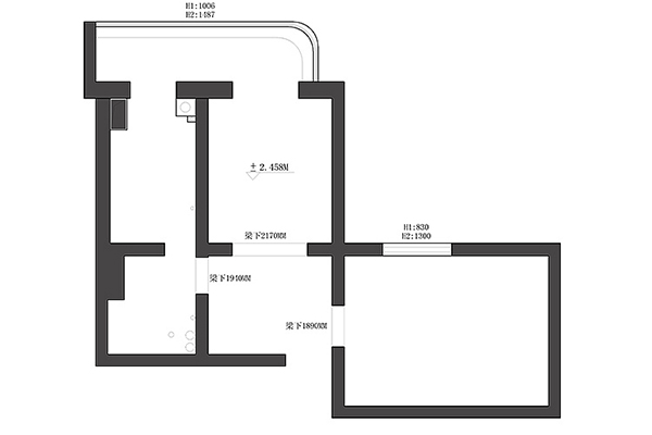 55㎡經(jīng)濟(jì)適用套一戶(hù)型圖 墨綠+原木+深藍(lán)裝出高級(jí)感